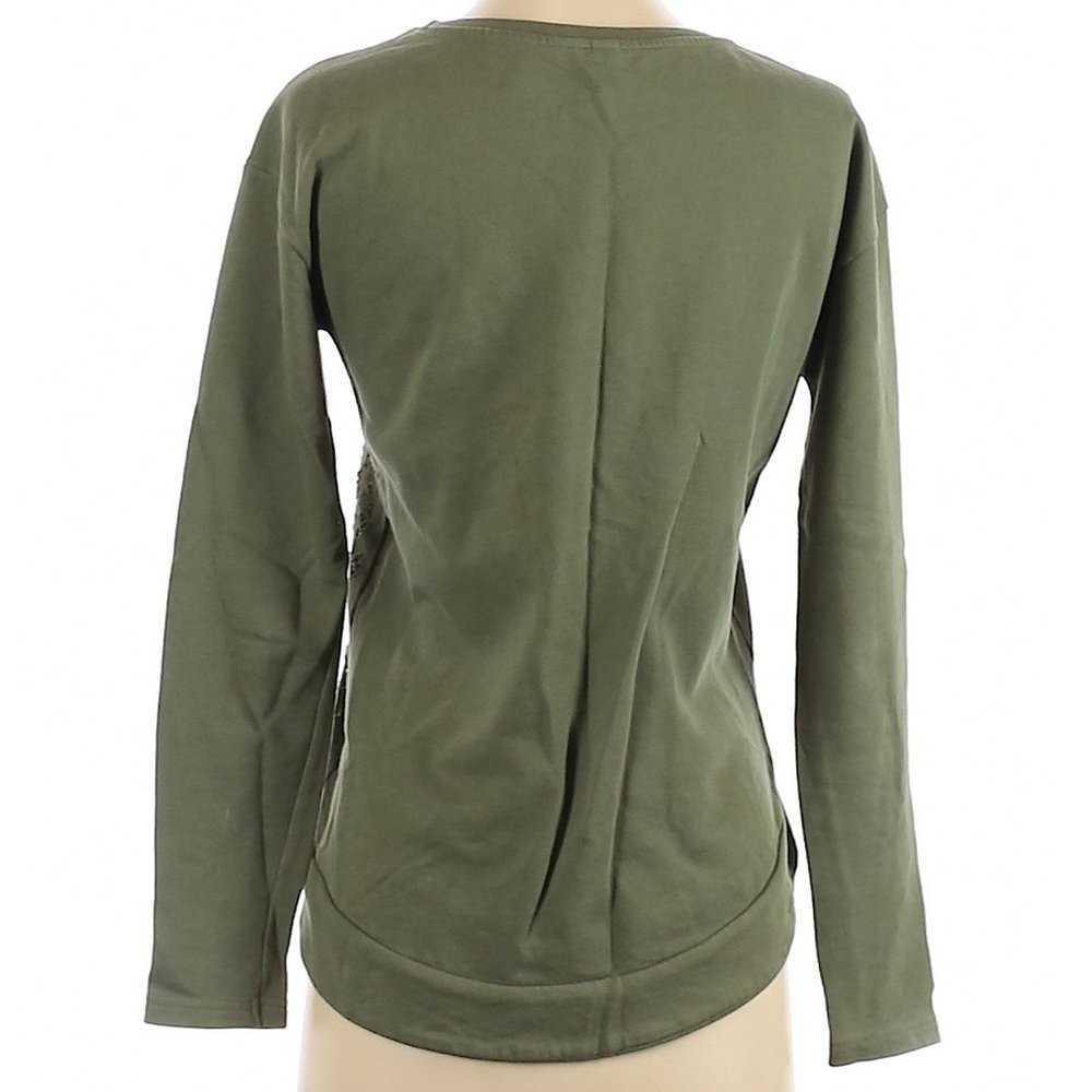 Divided by H&M Olive Green Sweatshirt Size 2 NWOT - Picture 2 of 8